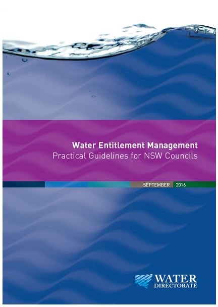 Water Entitlement Management - Practical Guidelines from NSW Councils